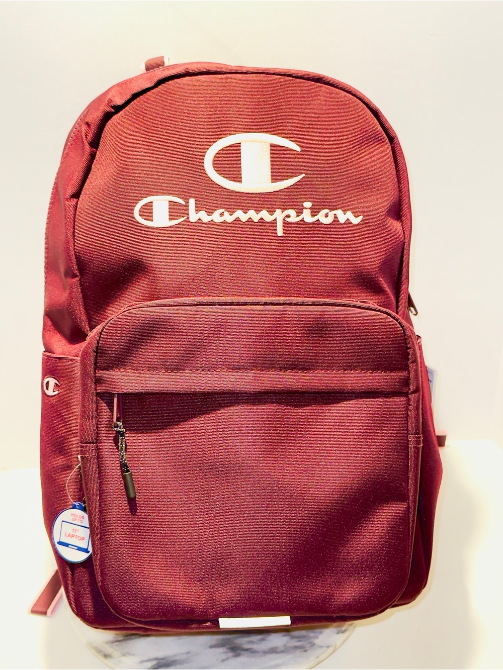 Champion Estate Backpack with Water Bottle Pocket Pink And Maroon New With Tags